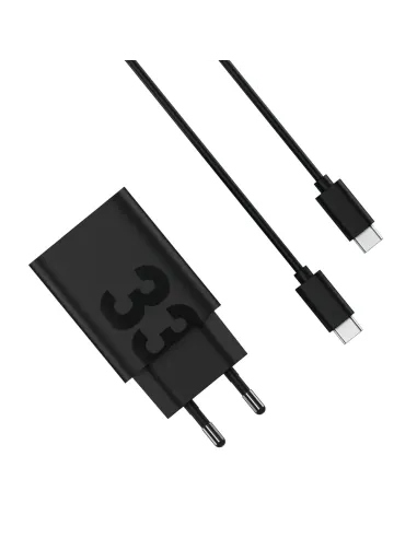 Motorola TurboPower 33W Auriculares, Auriculares, Teléfono móvil, Smartphone Negro Corriente alterna Carga rápida Interior