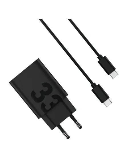 Motorola TurboPower 33W Auriculares, Auriculares, Teléfono móvil, Smartphone Negro Corriente alterna Carga rápida Interior