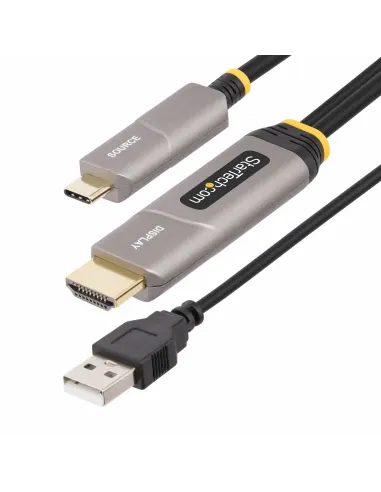 StarTech.com Cable Activo Óptico USB-C a HDMI 2.0 (AOC) de 9,15m - Conversor Adaptador Unidireccional USB Tipo C a HDMI -