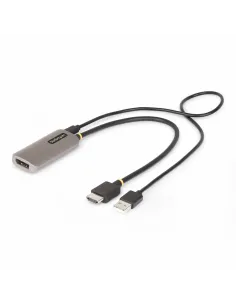 StarTech.com Cable Conversor Adaptador Activo de 30cm HDMI 2.1 a DisplayPort 1.4 - 8K60Hz - Alimentado por el Bus USB - Cable
