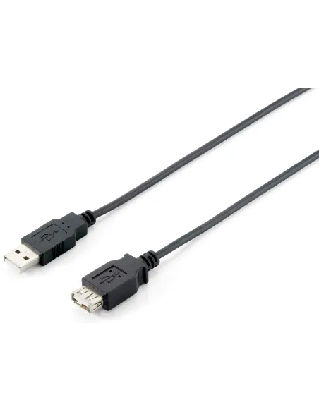 Equip 128851 Cable de extensión USB 2.0 tipo A macho a hembra, 3,0 m , negro