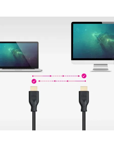 Nanocable Cable HDMI V2.0 4K@60Hz 18Gbps A M-A M CCS 0.5 m