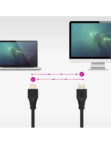 Nanocable Cable HDMI V1.4 CCS, A M-A M, Negro, 1m