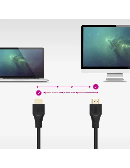 Nanocable Cable HDMI V1.4 CCS, A M-A M, Negro, 2m