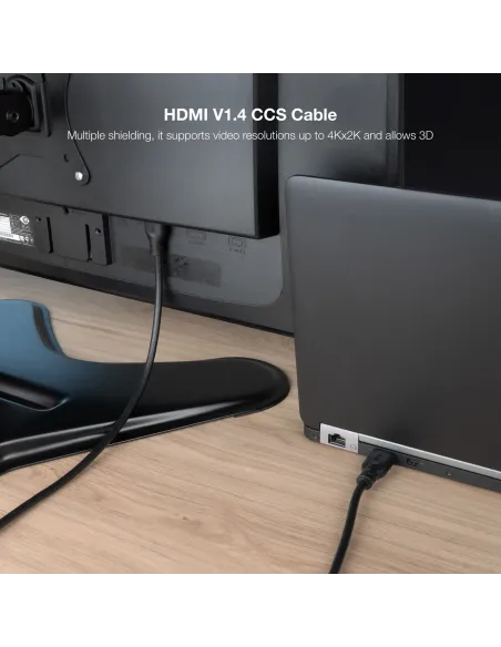 Nanocable Cable HDMI V1.4 CCS, A M-A M, Negro, 3m