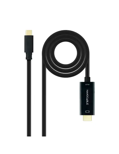 Nanocable Cable Conversor USB-C a HDMI 1.4 4K@30Hz, Color Negro, 5 m