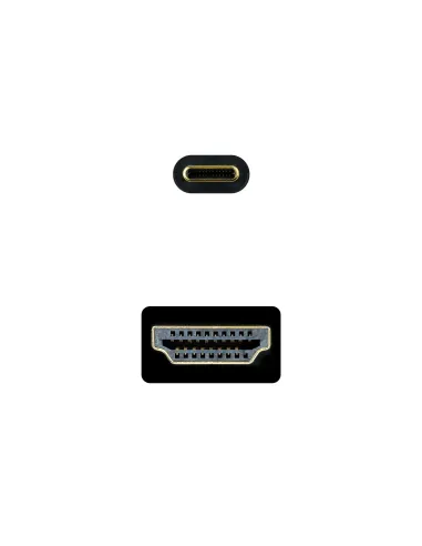 Nanocable Cable Conversor USB-C a HDMI 1.4 4K@30Hz, Color Negro, 5 m