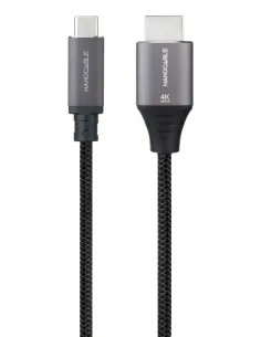 Nanocable 10.15.5262 adaptador de cable de vídeo 1,8 m USB Tipo C HDMI Negro 2