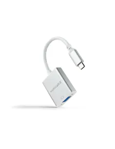 Nanocable Conversor USB-C a VGA. USB-C M-VGA H, Aluminio 10 cm