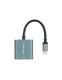 Nanocable Conversor USB-C a DVI-D, 15 cm, Gris 2