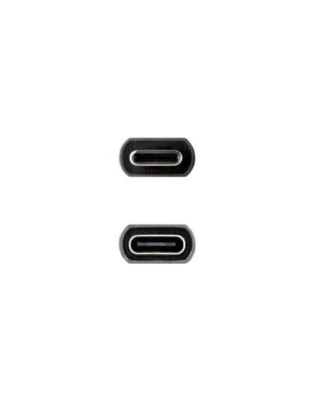 Nanocable Cable Prolongador USB-C 3.2 Gen2x2 20Gbps 3A, 4K 60Hz, USB-C M-USB-C H, Negro, 1.5 m