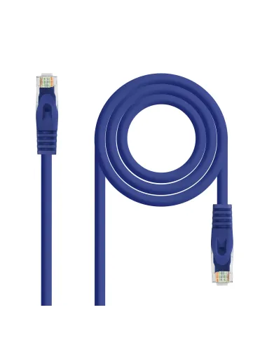 Nanocable Cable Red Latiguillo RJ45 LSZH CAT.6A UTP AWG24, Azul, 25 cm
