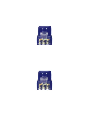 Nanocable Cable Red Latiguillo RJ45 LSZH CAT.6A UTP AWG24, Azul, 25 cm