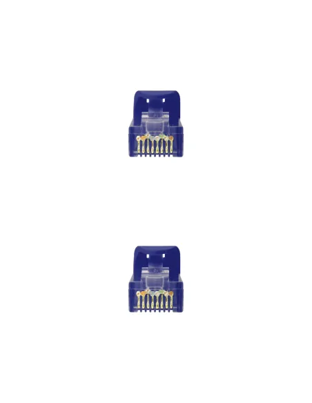 Nanocable Cable Red Latiguillo RJ45 LSZH CAT.6A UTP AWG24, Azul, 25 cm