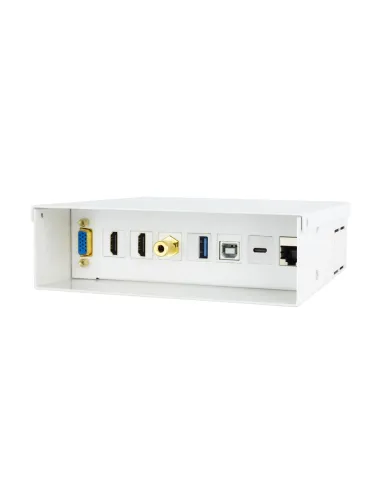 Nanocable Caja de conexiones multimedia de pared VGA + 2xHDMI + JACK3.5 + 1xUSB-C 10G + 1xUSB-B 2.0 + 1xUSB-A 3.0 + 1xRJ45