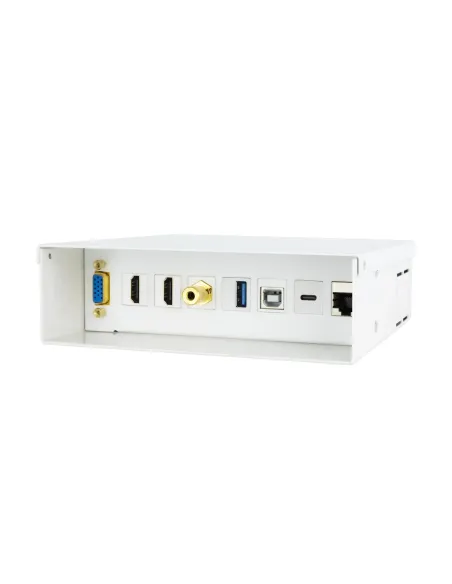 Nanocable Caja de conexiones multimedia de pared VGA + 2xHDMI + JACK3.5 + 1xUSB-C 10G + 1xUSB-B 2.0 + 1xUSB-A 3.0 + 1xRJ45