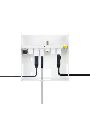 Nanocable Caja de conexiones multimedia de pared VGA + 2xHDMI + JACK3.5 + 1xUSB-C 10G + 1xUSB-B 2.0 + 1xUSB-A 3.0 + 1xRJ45