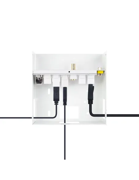 Nanocable Caja de conexiones multimedia de pared VGA + 2xHDMI + JACK3.5 + 1xUSB-C 10G + 1xUSB-B 2.0 + 1xUSB-A 3.0 + 1xRJ45