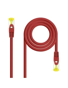 Nanocable Cable Red Latiguillo RJ45 LSZH CAT.6A SFTP AWG26, Rojo, 25 cm