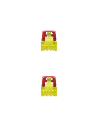 Nanocable Cable Red Latiguillo RJ45 LSZH CAT.6A SFTP AWG26, Rojo, 25 cm