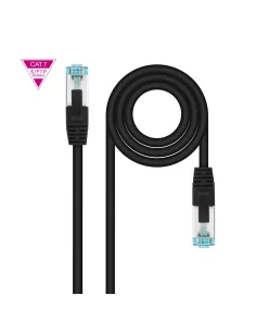 Nanocable Cable de Red Cat.7 600MHZ LSZH SFTP PIMF AWG26, Negro, 25 cm