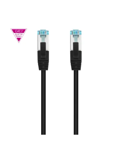 Nanocable Cable de Red Cat.7 600MHZ LSZH SFTP PIMF AWG26, Negro, 25 cm
