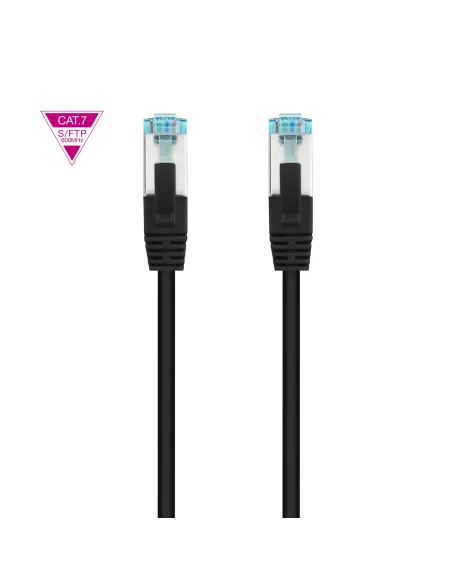 Nanocable Cable de Red Cat.7 600MHZ LSZH SFTP PIMF AWG26, Negro, 25 cm
