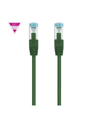 Nanocable Cable de Red Cat.7 600MHZ LSZH SFTP PIMF AWG26, Verde, 25 cm