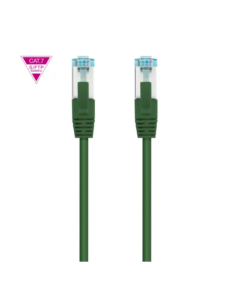 Nanocable Cable de Red Cat.7 600MHZ LSZH SFTP PIMF AWG26, Verde, 25 cm