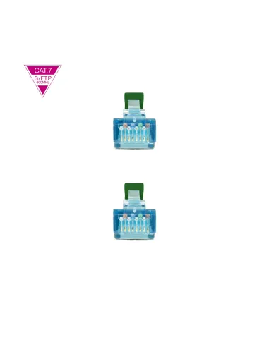 Nanocable Cable de Red Cat.7 600MHZ LSZH SFTP PIMF AWG26, Verde, 25 cm