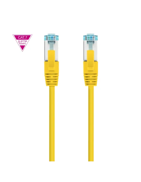 Nanocable Cable de Red Cat.7 600MHZ LSZH SFTP PIMF AWG26, Amarillo, 25 cm