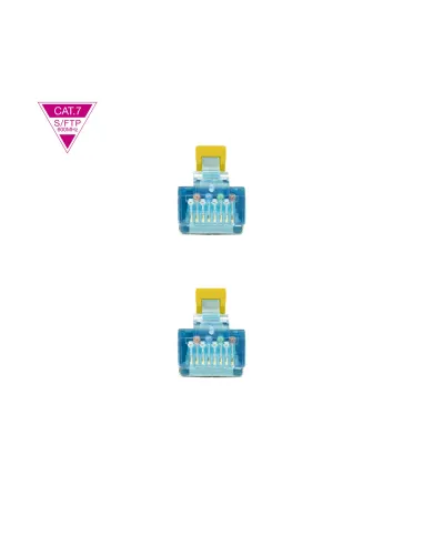 Nanocable Cable de Red Cat.7 600MHZ LSZH SFTP PIMF AWG26, Amarillo, 25 cm