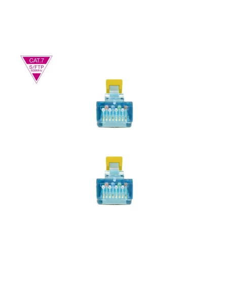 Nanocable Cable de Red Cat.7 600MHZ LSZH SFTP PIMF AWG26, Amarillo, 25 cm