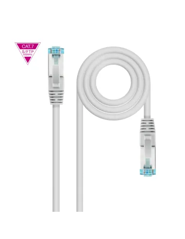 Nanocable Cable de Red Cat.7 600MHZ LSZH SFTP PIMF AWG26, Gris, 1.5 m