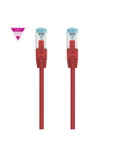 Nanocable Cable de Red Cat.7 600MHZ LSZH SFTP PIMF AWG26, Rojo, 1 m