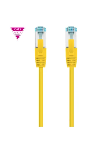 Nanocable Cable de Red Cat.7 600MHZ LSZH SFTP PIMF AWG26, Amarillo, 1 m