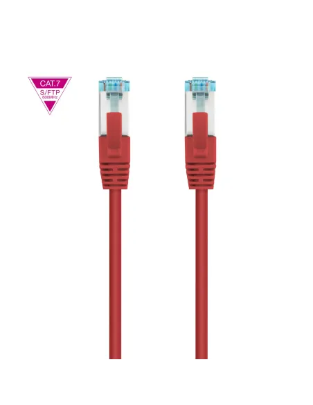 Nanocable Cable de Red Cat.7 600MHZ LSZH SFTP PIMF AWG26, Rojo, 2 m