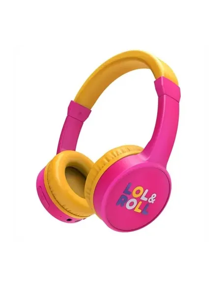 Auriculares micro energy sistem lol&roll pop rosa supraural - bt 5.1 - jack 3.5mm - multiplataforma