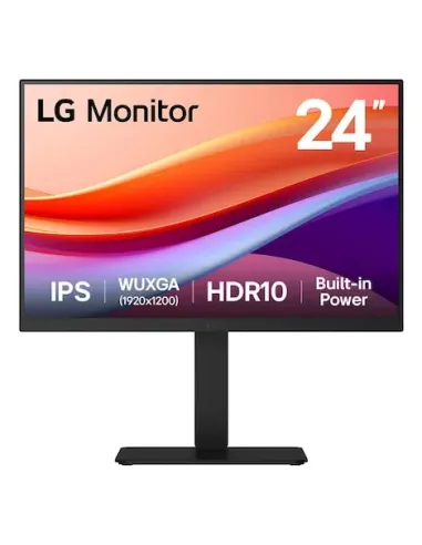 LG 24BA55W-B pantalla para PC 61 cm (24") 1920 x 1200 Pixeles WUXGA Negro