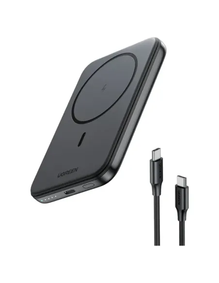 Ugreen 25207 batería externa 5000 mAh Cargador inalámbrico Negro