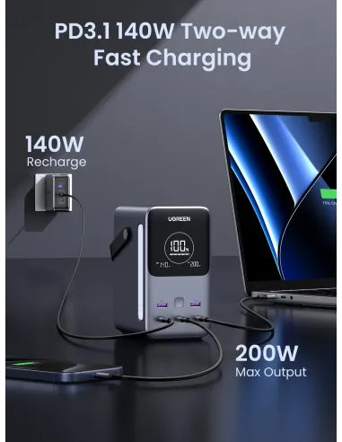 Ugreen Nexode Power Bank 48000 mAh Litio Gris