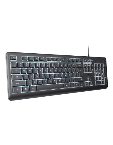 Trust Primo Beleuchtete teclado Hogar   Oficina USB QWERTY Español Negro