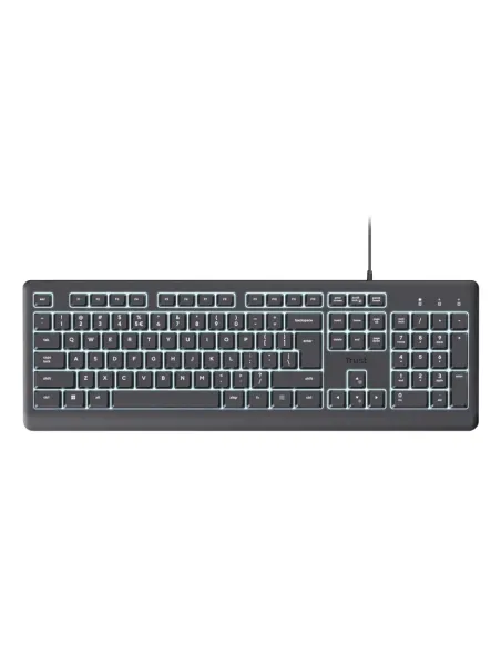 Trust Primo Beleuchtete teclado Hogar   Oficina USB QWERTY Español Negro