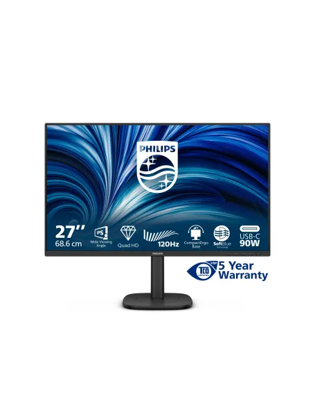 Philips 3000 series 27B2U3601 00 pantalla para PC 68,6 cm (27") 2560 x 1440 Pixeles Quad HD LCD Negro
