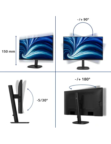 Philips 3000 series 27B2U3601 00 pantalla para PC 68,6 cm (27") 2560 x 1440 Pixeles Quad HD LCD Negro