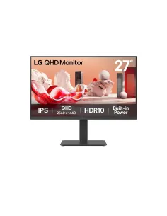 LG 27BA45QB-B pantalla para PC 68,6 cm (27") 2560 x 1440 Pixeles Quad HD LCD Negro