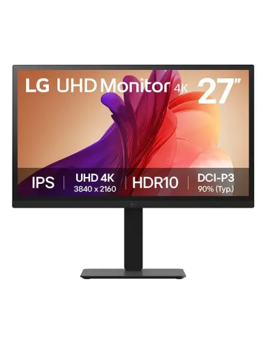 LG 27BA45U-B pantalla para PC 68,6 cm (27") 3840 x 2160 Pixeles 4K Ultra HD Negro