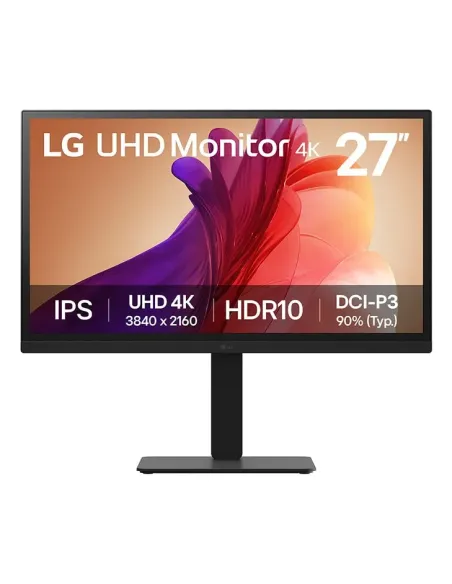 LG 27BA45U-B pantalla para PC 68,6 cm (27") 3840 x 2160 Pixeles 4K Ultra HD Negro