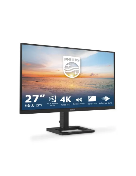 Philips 1000 series 27E1N1800AE 00 pantalla para PC 68,6 cm (27") 3840 x 2160 Pixeles 4K Ultra HD LED Negro