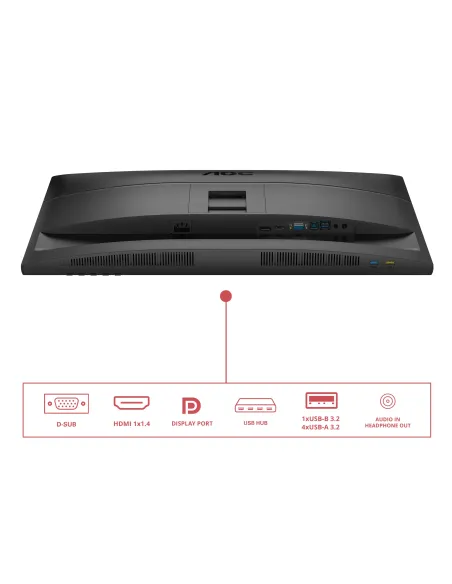 AOC 27E4U pantalla para PC 68,6 cm (27") 1920 x 1080 Pixeles Full HD LED Negro